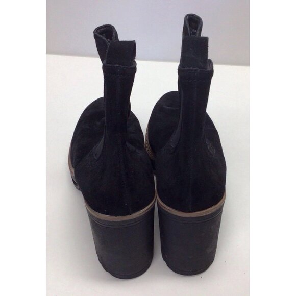 Steve Madden Lexa Platform Chunky Boots Black Suede Size 9.5 Women's - Picture 3 of 8